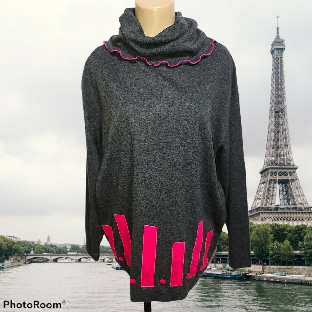 Meet in Miami Vintage 80s Top Geometric Mod